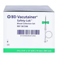 BD Vacutainer Safety-Lok Schlauch 305 mm, latexfrei, 21G, 50 St&uuml;ck