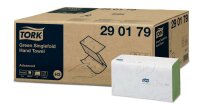 Tork Advanced Handt&uuml;cher 2-lg., gr&uuml;n,  25 x 23 cm, 3750 St&uuml;ck   394065